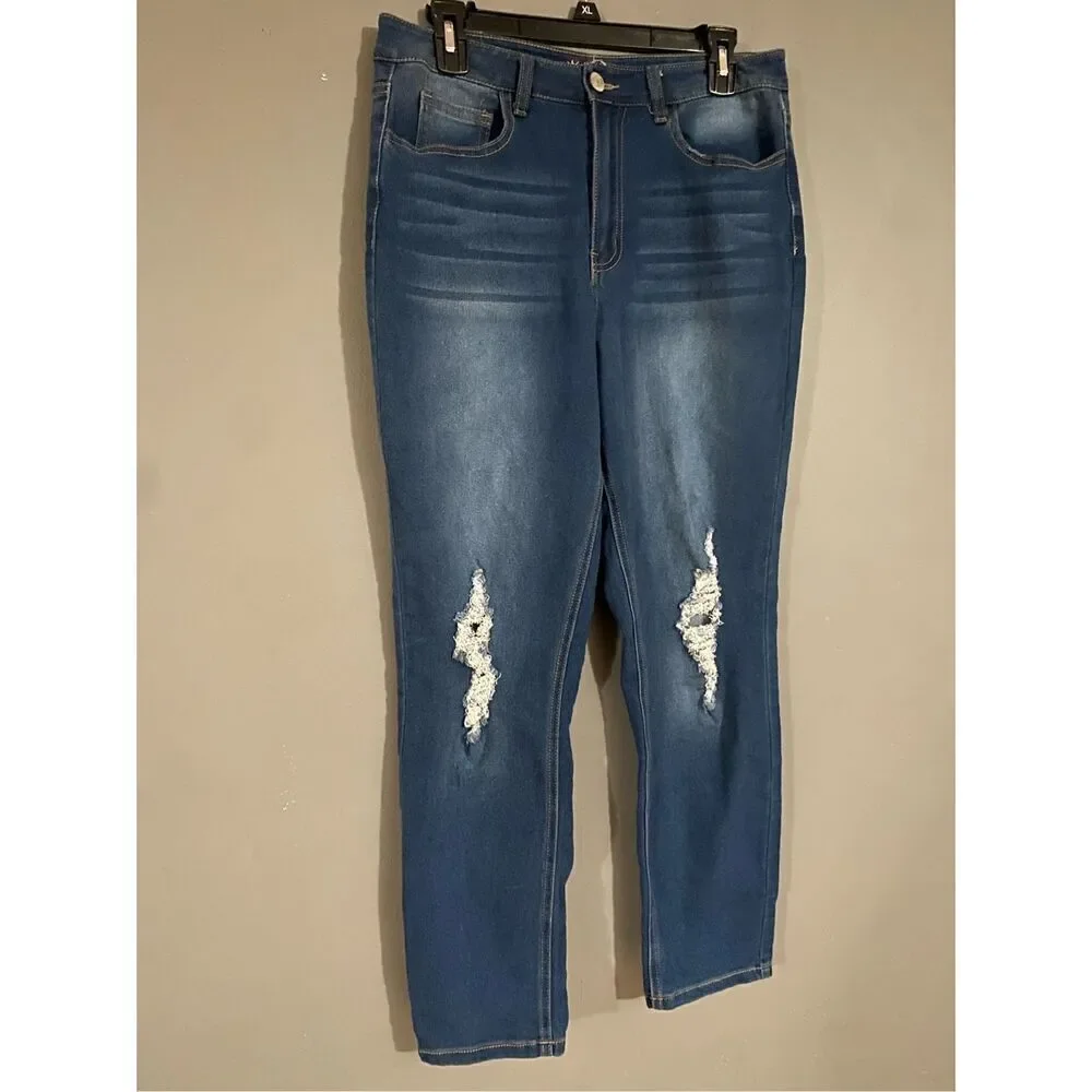 Revival Light Wash Skinny Jeans Size 11 NWOT